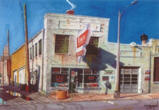 Emeis Electric Painting of Emeis Electric Company building.