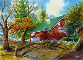 Red Barn - Green Roof